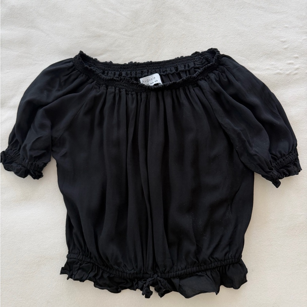 Auguste the Label off the shoulder black blouse